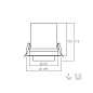 ART-1033 LED светильник встраиваемый выдвижной в круглой рамке Downlight   -  Встраиваемые светильники 